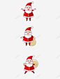 圣诞老人 圣诞老人 圣诞节 圣诞花圈 礼物 糖果拐杖 设计 铃铛 雪人 雪橇 麋鹿 元素 免抠png 设计图片 免费下载 页面网页 平面电商 创意素材