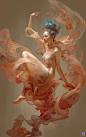 figure painting by Peter Mohrbacher and Greg Tocchini and James Jean