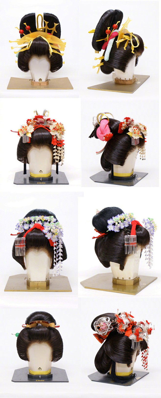 #中国设计力量# 花魁，歌舞伎，发饰发型...