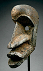 hitku:  Mask from the Kran people of Liberia | Wood, metal . Africa