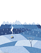 《岁月》
诗| 三毛　图| 日本插画师Ryo Takemasa

．．．．．．
岁月极美，
在于它必然的流逝。
春花、秋月、夏日、冬雪。