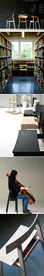 旭川国际家具设计竞赛2011年获得金奖的作品是Woojin Chung设计的“half chair（半椅）”，设计师希望通过将椅面的宽度缩小一半，能保证使用者坐姿端正，保护腰背。