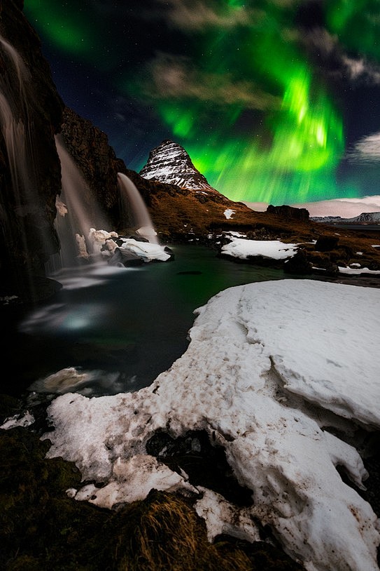 冰岛极光夜