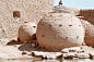 Africa | Granaries in Ayorou along the Niger River. These round adobe structures serve for storing grains, primarily millet and sorghum..  Tillaberi, West Niger. | ©Irena Bozin: 