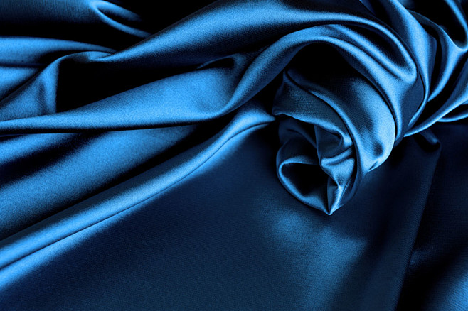 蓝色丝绸背景 丝绸背景，丝绸，素材背景，