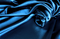 蓝色丝绸背景 图片素材(编号:20120602031028)...