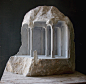 Beautiful Miniature Stone Sculptures By Matthew Simmonds : British sculptor Matthew Simmonds creates intricately detailed small-scale sculptures out of marble and stone.

"Making a play of architectural spaces on a small scale, the solid stone into w