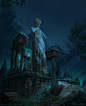 Assassin's Creed Odyssey night firefly, Wavenwater Michael Guimont : Here's a concept I've done during my time at Ubisoft Quebec for Assassin's Creed Odyssey. <br/>I did this during my first week at work, I was so eager to get on to production and w