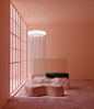 studio brasch's pink interiors take viewers into a 3D lucid dream :  