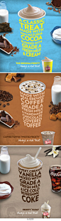 Wendy's Frosty Campaign In-store table decals - Saatchi & Saatchi（组图 共3幅 440x1589）