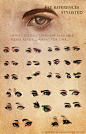 Stylized Eye References by =sakimichan