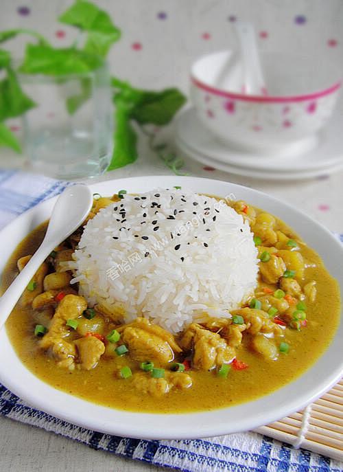 印度咖喱鸡丁饭的做法大全_印度咖喱鸡丁饭...