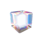 潮流酸性3D透明立体块玻璃