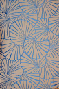 Blue and beige patterned wallpaper from Maison & Objet 2015.: 