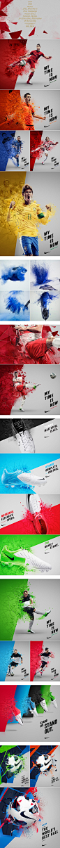 this is just a nice way of creating interest with graphics and superstars to promote nike product. Really liked how the colors were incorporated in the campaign.
