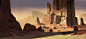 Desert Temple Ruins, Rishiraj Singh Shekhawat : Personal work Inspired from awesome work of my friend Satish, really like his compositions and way of quick thumbnails, will be doing more check his work here - https://www.artstation.com/artwork/eBKoZ