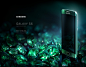 Samsung emeralds : Key visual for Samsung advertising company of Galaxy S6.