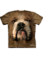 斗牛犬-立体动物T恤
