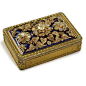 A German vari-color gold, enamel and diamond large snuff box, Charles Colins & Sons, Hanau, circa 1830-40 #antique #vintage #box