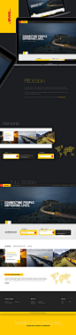 DHL Website ReDesign Concept (Fun Project)