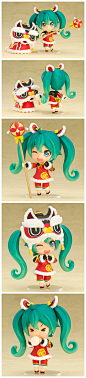 电玩男 手办 现货 GSC 粘土人 Vocaloid Miku 舞狮ver 初音未来-淘宝网