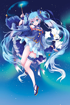 环艺小白白白白采集到是时候为『初音』开一个画板了