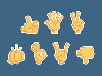 Emoji hands 手