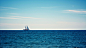 #minimalism, #clouds, #sailing ships, #water, #sea, #oceans, #horizon | Wallpaper No. 174093 - wallhaven.cc