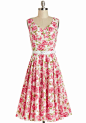 Pretty as a Rose Dress, #ModCloth