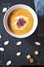 Pumpkin soup - stock photo