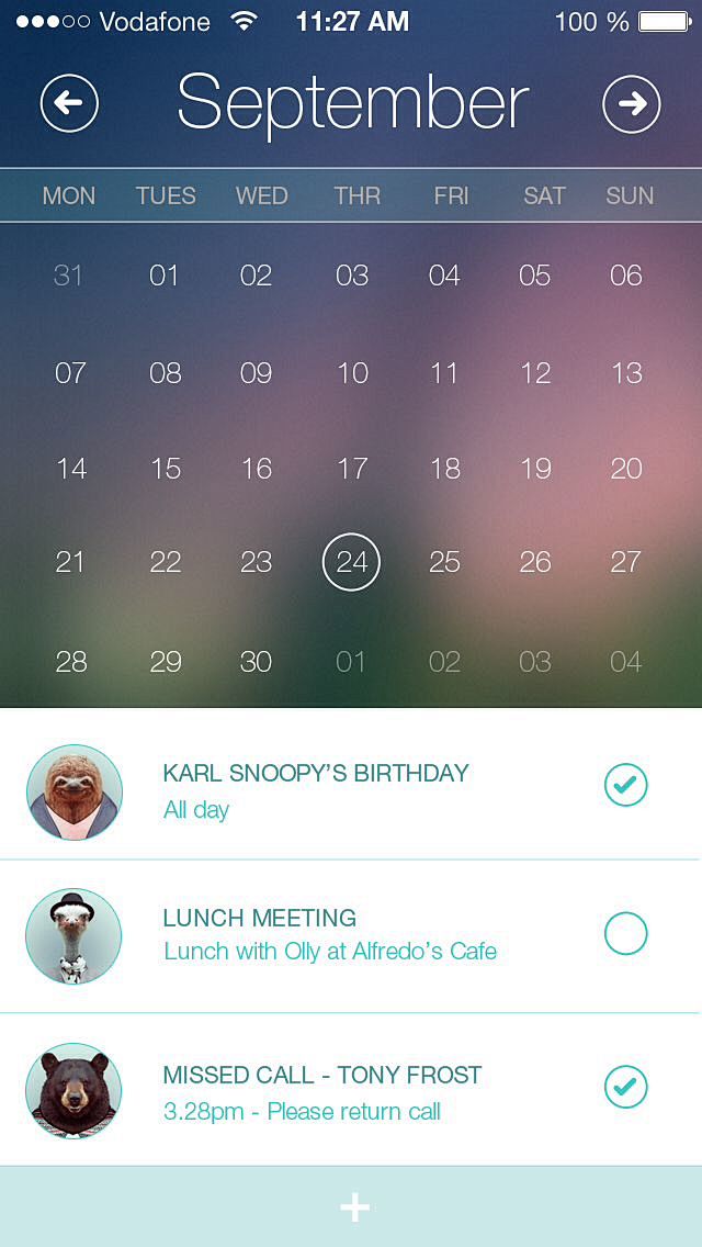 Calendar App - by Al...