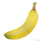 Banana - @到位啦UI素材 3D水果高精度模型