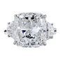 Harry Winston  Cushion Cut Diamond Ring GIA 8.80cts F vvs2 - Shreve, Crump & Low