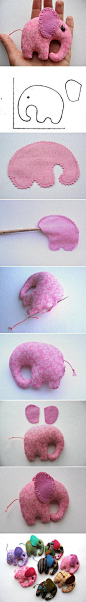 DIY Elephant Out of Fabric