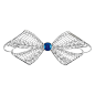 Edwardian Platinum, Sapphire and Diamond Filigree Bow Brooch, Tiffany & Co. – Doyle