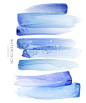 中式古典背景笔触海浪波浪水墨肌理纹理底纹 蓝色水彩笔刷PSD素材-淘宝网