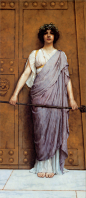 The Priestess of Bacchus by John William Godward, 1898.