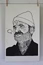 Team Zissou Linocut on Behance