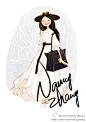 -发光的岛、Nancy街头印象簿、street style now、fashion illustration art life、Illustration、张小溪、Xiaoxi-Nancy-Zhang、插画、穿搭、壁纸、复古、小清新、彩铅笔画