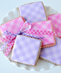 Gingham cookies by Glorious treats - I die! Gorgeous!