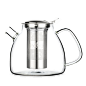 Lyra 1100ml - Stove-Top Safe - Borosilicate Glass Teapot w/ Removable Stainless Steel Infuser - Perfect for Loose Leaf Tea and Blooming Tea - Tealyra: Amazon.co.uk: Kitchen & Home