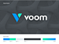 Voom typography design mark app identity branding logo icon illustration