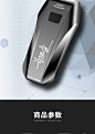 指纹感应双电弧打火机充电创意个性防风男士USB电子点烟器送男友-tmall.com天猫