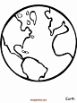11张地球为主角的爱护地球保护环境涂色卡通简笔画-红豆饭小学生简笔画大全