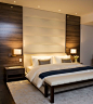 Obsessed!!!! NITZAN DESIGN - nice verticle stripe headboard & materiality in this master bedroom interior: 