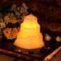 现代居家节日用品 生日蛋糕玫瑰花环电子蜡烛 .