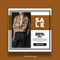 Creative fashion social media banner Premium Vector