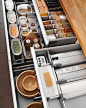 IKEA kitchen organization for drawers-I would just stare at this loveliness all day
