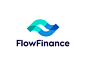 Flow Finance logo animation after effects motion evolution ocean water fluid animated trustworthy trust fintech transfer deal negative space smooth currency crypto digital startup growth finance chart lines trend flowing up nature leaves fast speed wave w