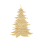 金色圣诞树PNG